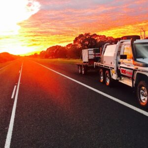 BDS Mechanical Repairs ute parked in the sunset