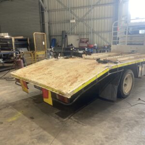 BDS Mechanical Repairs Bundaberg manufacturing a Flatbed Tray for Speedway Ventures