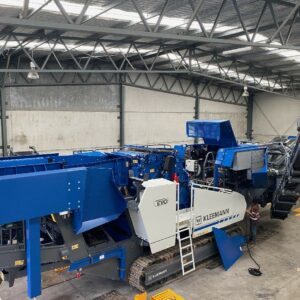 Large blue crusher for mine service at BDS Mechanical Repairs Gold Coast Workshop